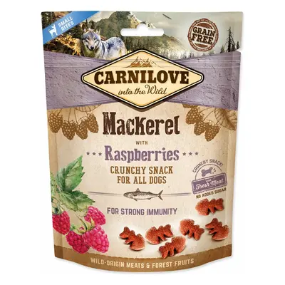 Pochoutka Carnilove Dog Crunchy Snack makrela s malinami 200g