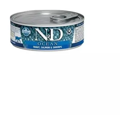 N&D CAT OCEAN TUNA, COD, KREVETY A DÝNĚ 70 GR