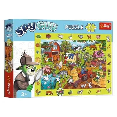 Trefl Puzzle s hledáním obrázků 24 dílků - Farma špióna