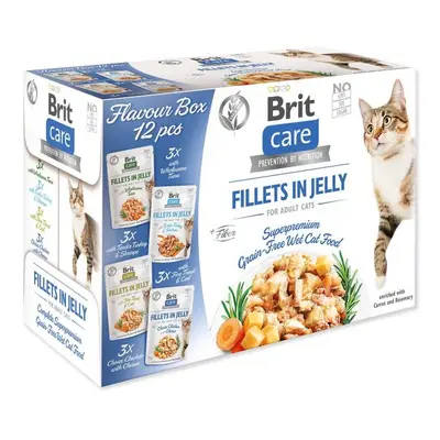 Kapsičky Brit Care Cat Flavour box filety v želé Multi 12x85g