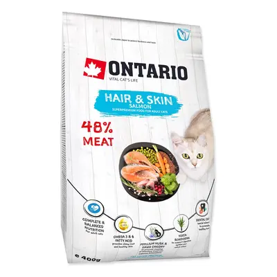 Krmivo Ontario Cat Hair & Skin 0,4kg