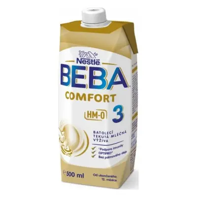 BEBA COMFORT 3 HM-O, Tekutá batolecí mléčná výživa 12+, tetra pack, 500 ml