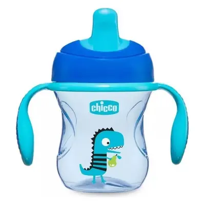 CHICCO Hrnek Training s držadly 200 ml modrý 6m+