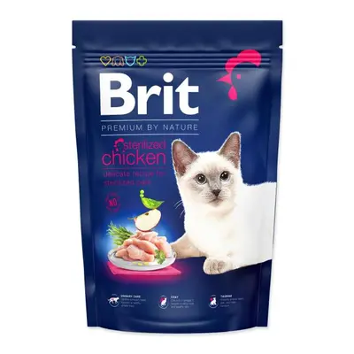 Krmivo Brit Premium by Nature Cat Sterilized Chicken 1,5kg