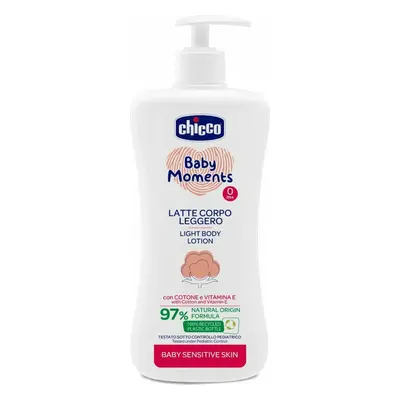 CHICCO Mléko jemné tělové s dávkovačem Sensitive 500 ml