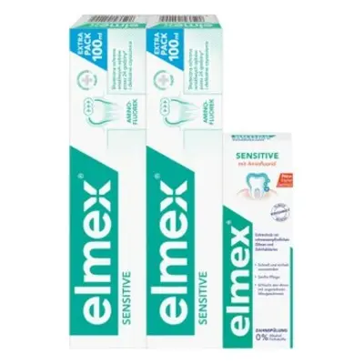 Elmex Sensitive duopack - 2x zubní pasta 100ml + ústní voda 100ml