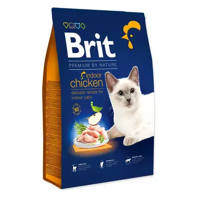 Krmivo Brit Premium by Nature Cat Indoor Chicken 8kg