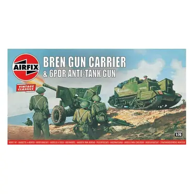 Classic Kit VINTAGE military A01309V - Bren Gun Carrier & 6 PDR Anti-Tank Gun (1:76)