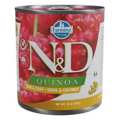 ND Dog konz. Quinoa 285g prepelica, kokos