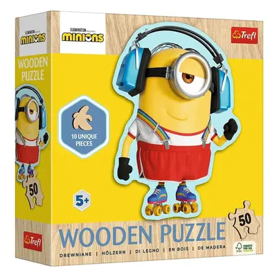 Trefl Dřevěné puzzle Junior 50 - Mimoni / Universal Despicable Me 4