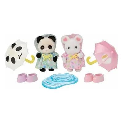 Sylvanian Families Procházka v dešti Baby Duo