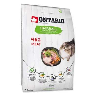 Krmivo Ontario Cat Hairball 6,5kg