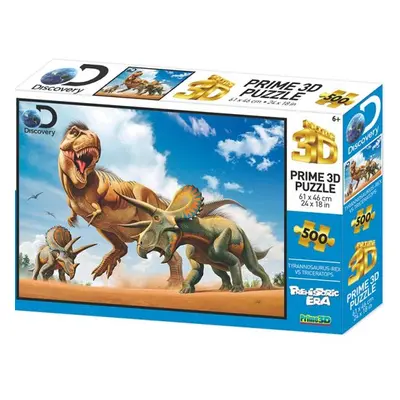 3D PUZZLE-T-rex versus Triceratops 500