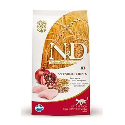 KRMIVO N&D ANCESTRAL GRAIN KOČKA KUŘE & GRANÁT PRO DOSPĚLÉ 300 G