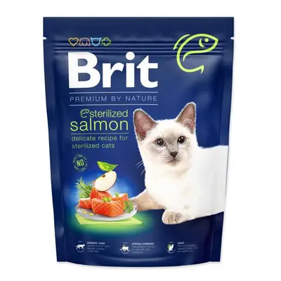 Krmivo Brit Premium by Nature Cat Sterilized Salmon 300g