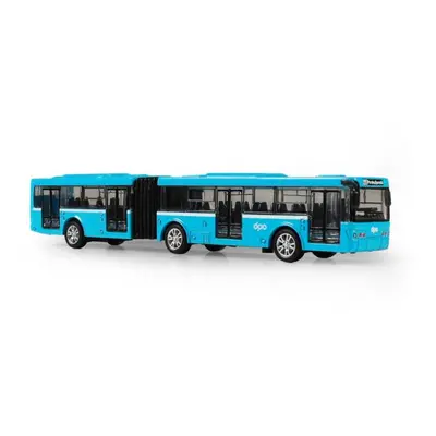 Kovový kloubový autobus DPO Ostrava modrý 18 cm