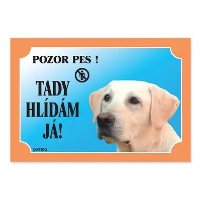 Tabulka Dafiko labradorský retrívr světlý