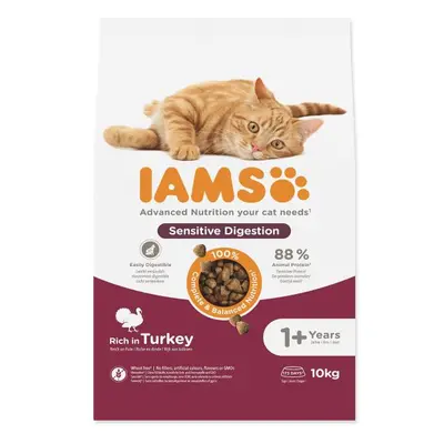 Krmivo IAMS Cat Adult Sensitive Digestion Turkey 10kg