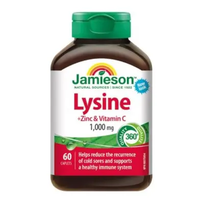 Jamieson Lysin 1000 mg se zinkem a vitamínem C 60tbl.