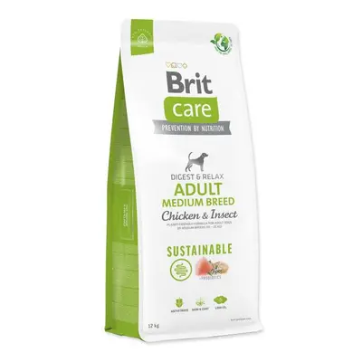 Krmivo Brit Care Dog Sustainable Adult Medium Breed Chicken & Insoct 12kg