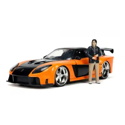 Jada Rychle a zběsile auto 1997 Mazda RX7 1:24 + figurka Han Lue