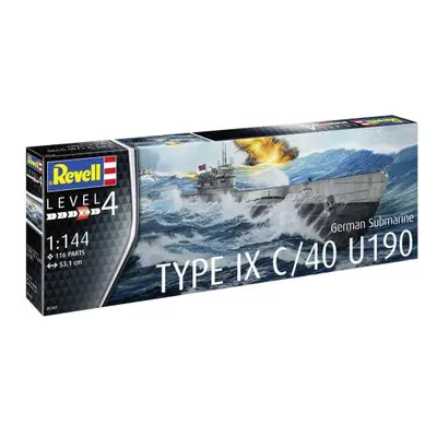 Plastikový model ponorky 05167 - Německá ponorka typu IX C/40 (U190) (1:144)