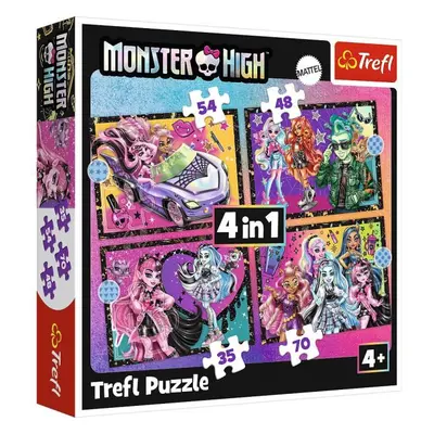 TREFL Puzzle Monster High: Elektrizující den 4v1