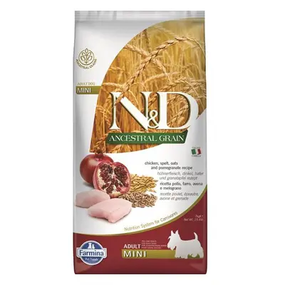 ND Dog LG Adult Mini 7kg kurča, zrná, jablko