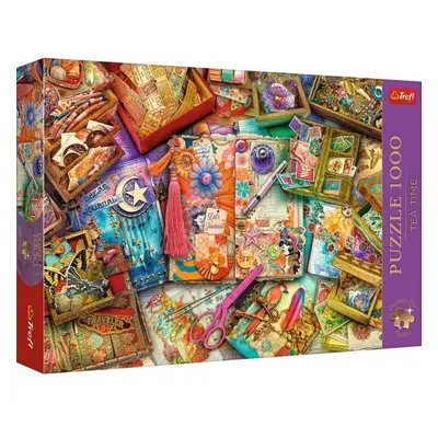 TREFL Puzzle 1000 Premium Plus Quality Čas na čaj Novinársky stôl