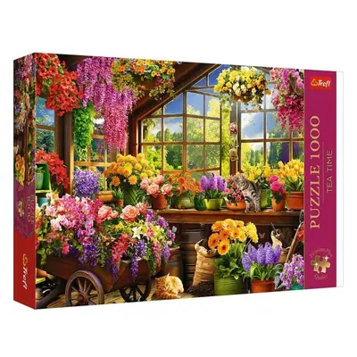 TREFL Puzzle 1000 Premium Plus Kvalita Čas na čaj Příprava na jaro