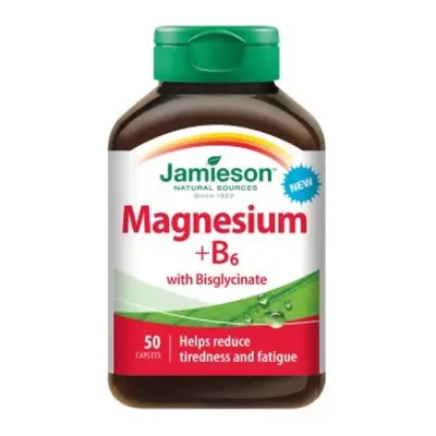 Jamieson Hořčík + vitamín B6 s bisglycinátem 50 tablet