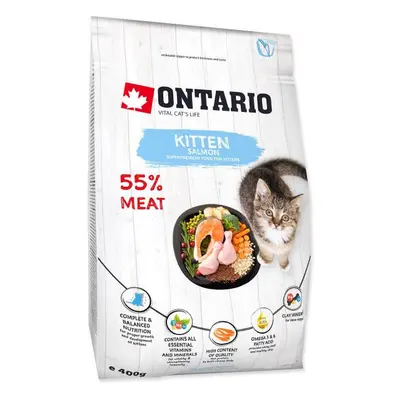 Krmivo Ontario Kitten Salmon 0,4kg