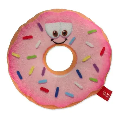 Hračka Dog Fantasy donut s tváří růžový 12cm