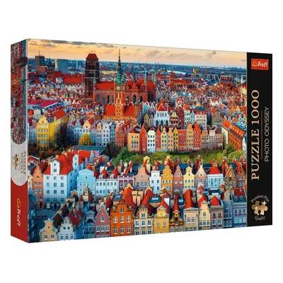 TREFL Puzzle 1000 Premium Plus Kvalita Foto Odysea: Pohled na Gdaňsk, Polsko