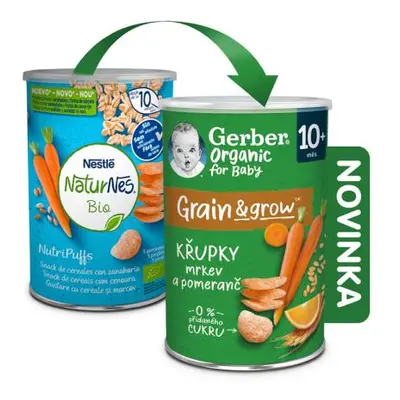 GERBER Organic křupky s mrkví a pomerančem 35 g