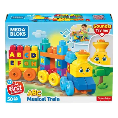 Mattel Mega Bloks Hudební vláček s písmenky FWK22