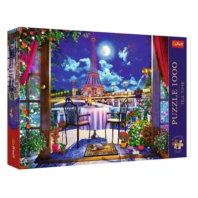 TREFL Puzzle 1000 Premium Plus Quality Tea Time Paříž v měsíčním svitu