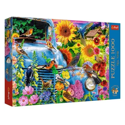 TREFL Puzzle 1000 Premium Plus Kvalita Čas na čaj Vidiecka idyla: Spievající ptáci