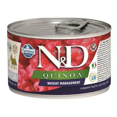 KONZERVY N&D DOG QUINOA MANAGEMENT HUBNUTÍ 140g