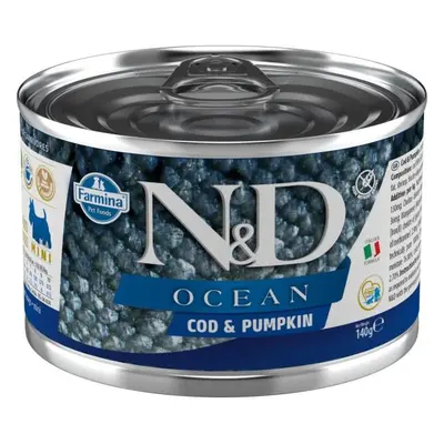 KONZERVA N&D DOG OCEAN COD & DÝNĚ 140g