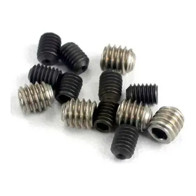 Traxxas červíky imbus ocel M3x4mm (4), nerez M4x4mm (4)