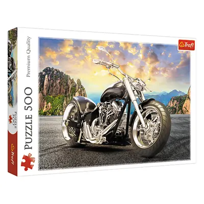 Trefl Puzzle 500 - Černá motorka