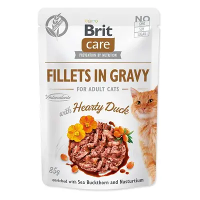 Kapsička Brit Care Cat kachna, filety v omáčce 85g