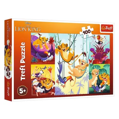 Trefl Puzzle Odvážný Lví král 100 dílků