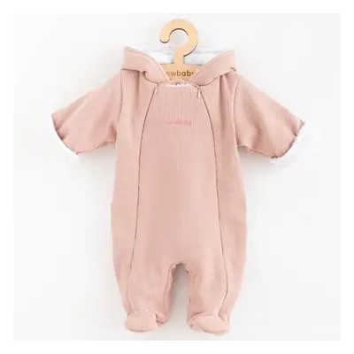 Dětská kombinéza s kapucí New Baby Frosty pink 80 (9-12m)