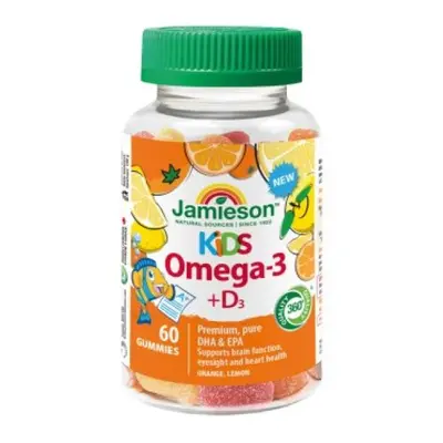 Jamieson Omega-3 Kids Gummies želatinové pastilky pro děti 60 ks.