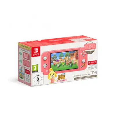 Nintendo Switch Lite korál + ACNH balíček + NSO 12M