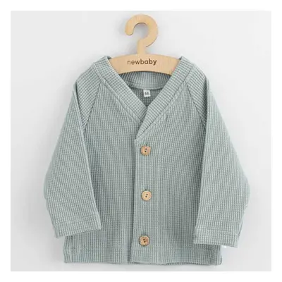 Dětský kabátek na knoflíky New Baby Luxury clothing Oliver šedý 74 (6-9m)