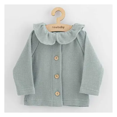 Dětský kabátek na knoflíky New Baby Luxury clothing Laura šedý 56 (0-3m)