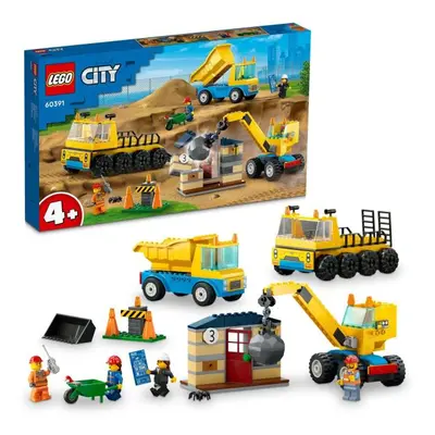 LEGO® City 60391 Stavební dodávka a demoliční jeřáb